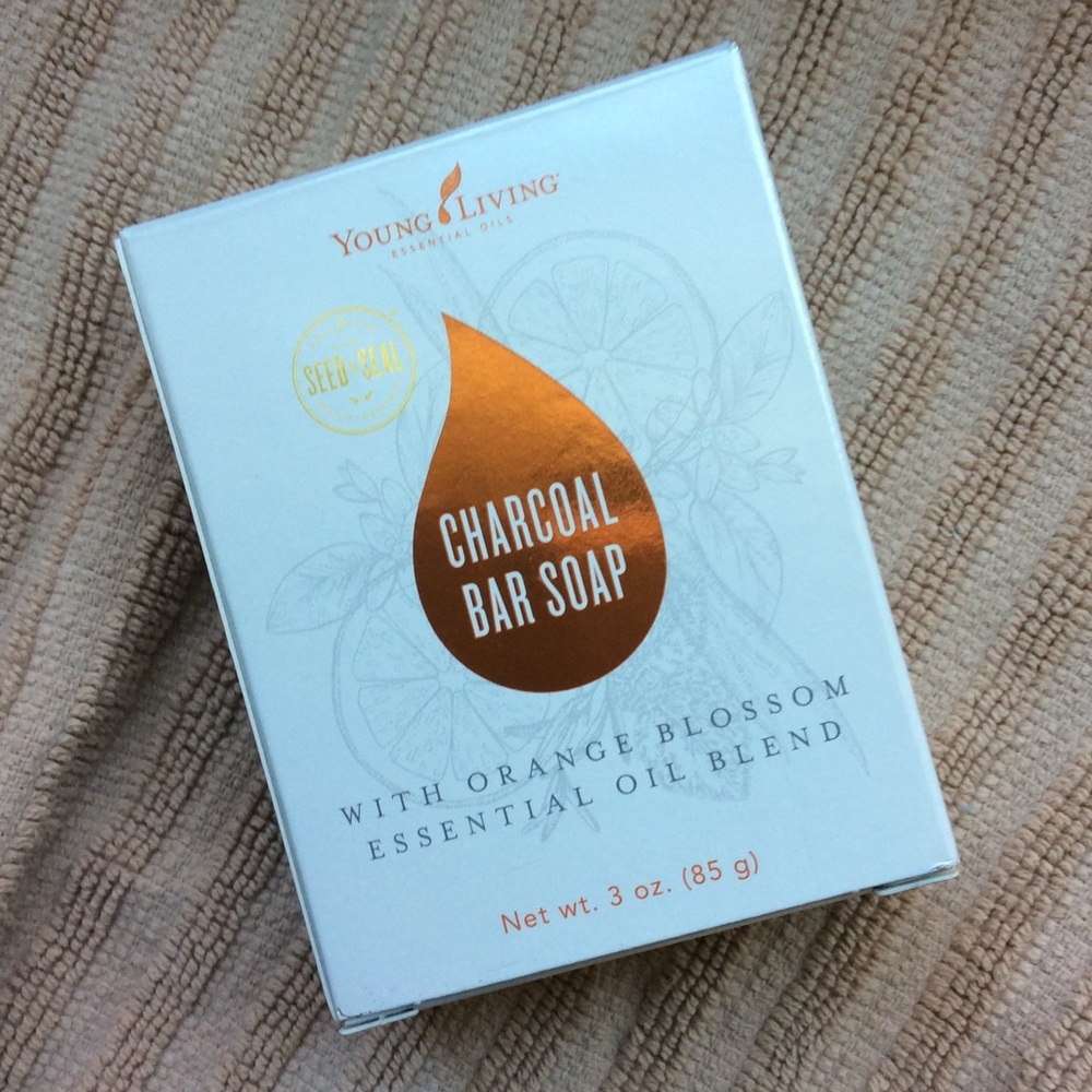 Young Living Orange Blossom charcoal soap